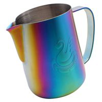 Dianoo Espresso Steaming Pitcher, Espresso Milk Frothing Pitcher Stainless steel, Coffee jug, Latte Art Cup 20 OZ (600ML) Light Blue