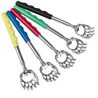 TechKen Telescopic Back Scratchers, 5Pcs Telescoping Back Scratchers with New Design of Bear Claw Type and Extendable Handle for The Old, Adults (Purple, Blue, Red, Green, Yellow)