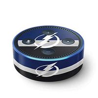 Skinit Decal Audio Skin for Amazon Echo Dot (2nd Gen 2016) - Officially Licensed NHL Tampa Bay Lightning Alternate Jersey Design