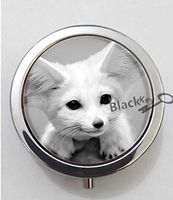 BlackKey Animal Fox 3-Compartment Decorative Pocket Gift Box Case Organizer for Pill, Color 1 -412