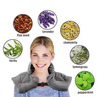 Microwave Heating Pad for Shoulder, Neck Wrap Hot/Cold, Natural Herbal Aromatherapy, Ultra Soft Flannel, Dry/Moist Pain Relief for Back, Joint, Cramps, Arthritis, Sports Injuries, 23 x 11 inch