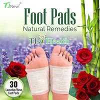 TJ's Health Organic Sleep Foot pads | 30 rose & lavender feet patches to aid natural sleep | Clarity within