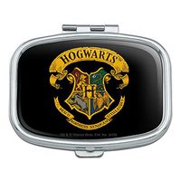 Harry Potter Ilustrated Hogwart's Crest Rectangle Pill Case Trinket Gift Box