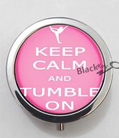 BlackKey Keep Calm and Tumble On 3-Compartment Decorative Pocket Gift Box Case Organizer for Pill, Color 1 -1136