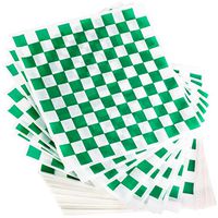 Avant Grub Deli Paper 300 Sheets. Turn Your Backyard Cookout Party into a Special Event with Green & White Checkered Food Wrapping Papers. Grease-Resistant 12x12 Sandwich Wrap Prevents Food Stains!