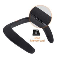 Wearable Speaker Bluetooth Soundgear Speaker Companion Wireless Wearable Speaker Lightweight Neckband Speaker Listen to Music, Watch TV Theater Quality 3D Sound, Hands-Free Phone Call