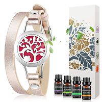 Birthday Gifts for Women - Essential Oil Bracelets Aromatherapy Diffuser Bracelet with Lavender, Sweet Orange, Peppermint,Tea tree Set Jewelry for Women,Mother Birthday Gifts for Women Mom