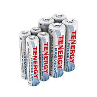 Tenergy Premium NiMH Rechargeable Battery Package: 4 AA 2500mAh + 4 AAA 1000mAh