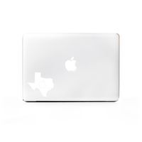 (2X) StickAny Laptop Series Texas State Outline Sticker for MacBook Pro, Chromebook, Surface Pro, and More (White)