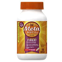 Metamucil Daily Fiber Supplement, Psyllium Husk Capsules, 160 Capsules