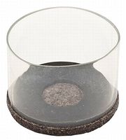 Leg Tip Clear With Brown Felt 1-3/8In