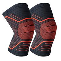 BravoFit Knee Brace Compression Sleeve 2 Pack - Knee Brace Anti Slip for Men Women, Knee Support for Basketball, Running, Weightlifting, Crossfit, Gym, Workout