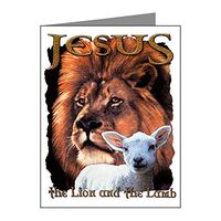 Note Card Jesus The Lion And The Lamb