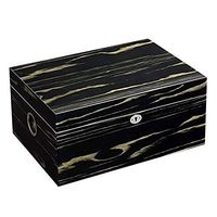 Zyyqt Cedar Cigar Box, Large Capacity Can Hold 100 Cigars, with Hygrometer and Humidifier Cedar Wood Lining, Cigar Cabinet Cuban Solid Wood Box