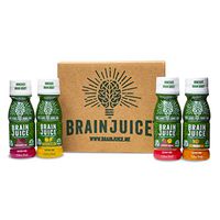 BrainJuice Brain Booster Shot | Liquid Drink Supplement for Improved Energy, Memory, Focus, Clarity & Mood, Gluten-Free, Non-GMO | Multiple Flavor Variety Pack, 2.5 fl oz 12Count