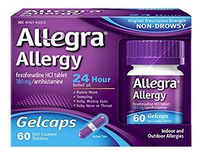 Allegra Allergy 24 Hour Gelcaps, 60 ea