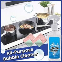Kadola All Purpose Bubble Cleaner,Kitchen Cleaner Spray,Home Mold & Mildew Remover Gel Stain Kitchen Grease Cleaner,Multi-Surface Foam Cleaner Grease& Grime Cleaner Detergent+Rag