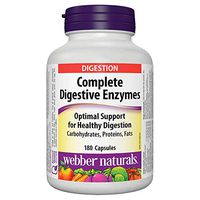 Webber Naturals Complete Digestive Enzymes, 180 Capsules