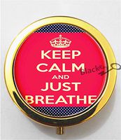 BlackKey Just Breathe 3-Compartment Decorative Pocket Gift Box Case Organizer for Pill, Color 2 -815