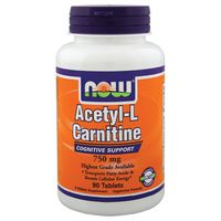 Acetyl-L-Carnitine 750 mg - 90 Tablets By Now Foods