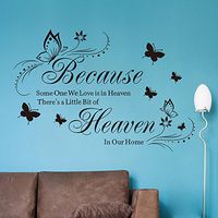 Xisheep Easter Day Home Décor ， Wall Stickers Butterfly DIY Background Wall Mural Decoration Removable Wall Stickers Home Decor - Black
