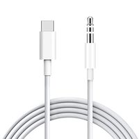 Type C to 3.5mm Jack Audio Adapter Aux Cable,USB C to 3.5mm Male Extension Stereo Headphone Cord for Motorola Moto Z,MacBook Pro,OnePlus 5t/6,LG,Samsung S9 S8 Note 8 and More (White)