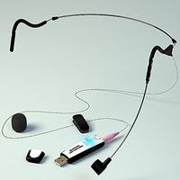 SpeechWare FMKDEC-SUMA Dual Ear Cardioid Lightweight Unidirectional Headband Microphone with Flexible Gooseneck and SpeechMatic USB MultiAdapter (2nd Generation)