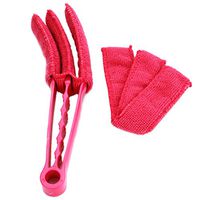 Myhouse Window Blind Cleaner Air Conditioner Jalousie Cleaning Brush Dust Cleaner (Red)