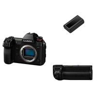 Panasonic LUMIX S1R Full Frame Mirrorless 47.3MP MOS High Resolution Sensor Camera with Lithium-ion Battery and S Series Vertical Battery Grip