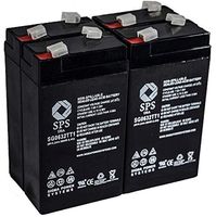 SPS Brand 6V 3.2 Ah Replacement Battery for Miles Inc Depend A FLO INF Pumps (4 Pack)