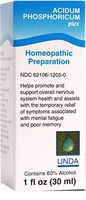 UNDA - Acidum Phosphoricum Plex - Homeopathic Remedy to Help Relieve Symptoms Associated with Mental Fatigue - 1 fl. oz.