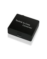 Xtrempro Toslink Optical to Coax Coaxial Digital Audio Converter, Support Dolby Digital & DTS 5.1, Sampling Rates 44.1 Khz, 48Khz, 96 Khz, 192Khz - Black (65040)