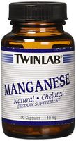Twinlab 10 mg Manganese Capsules, 100 Count