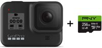 GoPro HERO8 Black + PNY Elite-X 256GB U3 microSDHC Card (Bundle)