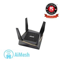 Asus RT-AX92U AX6100 Tri-Band Wi-Fi 6 Mesh Router with 802.11Ax, Lifetime Aiprotection Security by Trend Micro, Aimesh Compatible, Adaptive Qos & Parental Control