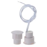 12Sets NC Mount Wired Door Window Sensor Magnetic Reed Switch Recessed Alarm Security System Access Control Normally Close White