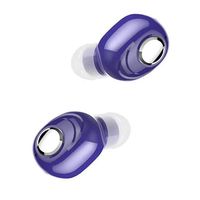 liuliuniu Wireless Bluetooth Mini Headsets HiFi Waterproof Handsfree in-Ear Earphones Headphones (Blue)