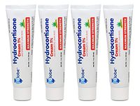 Hydrocortisone Maximum Strength Cream 1% with Aloe, 4 OZ (Compare to Cortizone-10) (4 x 1 OZ Tubes)