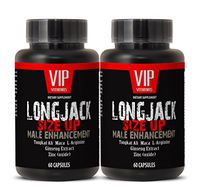 Male Enhancing Pills Natural - LONGJACK Size UP (Male Enhancement Formula) - Maca Vitamins - 2 Bottles 120 Capsules