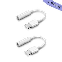 USB C Headphone Adapter, USB C to 3.5mm Aux Cable Noise Cancelling Compatible with Pixel XL2/2XL, iPad Pro 2018,MacBook Pro 13,Huawei P20 Pro, OnePlus 6/6T/7 Pro and More USB C Devices
