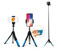 Bluetooth Selfie Stick Tripod, Extendable Phone Tripod Monopod with Wireless Remote Portable Monopod for iPhone Huwwei xiaomi Samsung Gopro