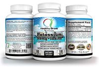 Potassium and Iodine 100 tablets Potassium Gluconate 99mg and Iodine From Kelp 150mcg Mineral Electrolyte Supplement Supports Healthy Thyroid Function Energy Metabolism Weight Loss Mood Mental Clarity