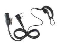 KENMAX 2 Pin G Shape Earpiece with PTT MIC for Kenwood Baofeng Wouxun Linton Puxing Weierwei Quansheng HYT TYT Radio