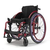 LAZ Sports Leisure Wheelchairs Transmission Lightweight Folding Foot Frame Inflatable Rear Wheel, Sports Trolley, 13kg