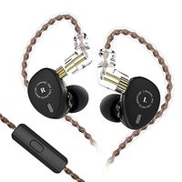 Yinyoo KBEAR KB06 Earbuds KB Ear 2BA 1DD Balanced Armature Driver Earphones Headphones HI-FI Noise Cancelling Ear Earbuds with Upgraded 2pins 0.75mm Detachable Cable(with mic, Black)