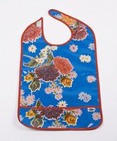 Freckled Sage Adult Oilcloth Bib Mum Blue
