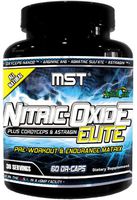 Nitric Oxide Elite Supplement by MST, Vascularity, Pump, Blood Flow, Endurance, Pre Workout Supplement with Cordyceps, 60 DR-Caps