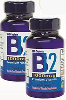 Vitamina B12 de alta potencia, 1000mcg, Set de 2 frascos con 100 tabletas c/u. Combate Anemia, fatiga, aumenta la energia, revitaliza el sistema nervioso.