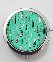 BlackKey Letter B Pattern 3-Compartment Decorative Pocket Gift Box Case Organizer for Pill, Color 1 -1145