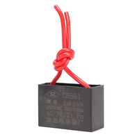 ICQUANZX Ceiling Fan Capacitor Capacitor 2 Wire for CBB61 Wall Fan Motor Run Capacitor 3uF 450V 50/60 Hz 3 Pack